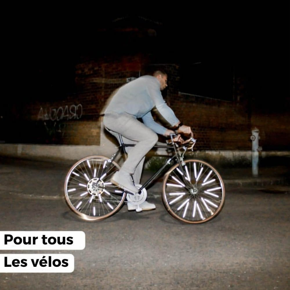 Clips Réflecteurs Flexibles pour Vélo (36 pièces)