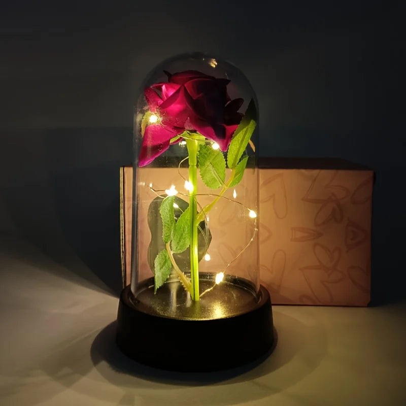 Rose Eternelle Lumineuse à LED